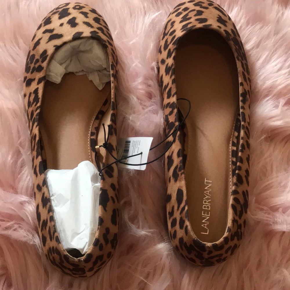 Lane Bryant leopard Flats Size 12w 🛍